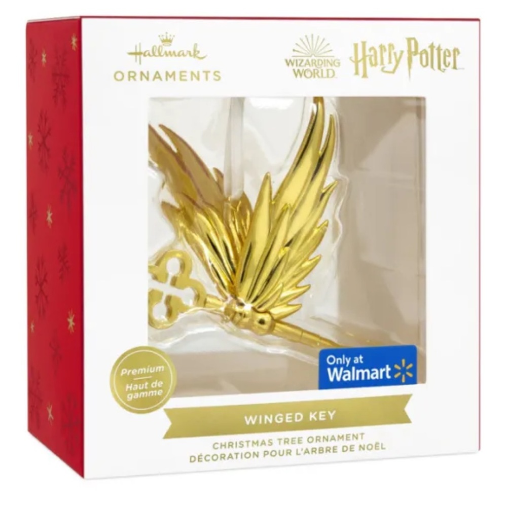 Hallmark Premium Wizarding World Of Harry Potter WINGED KEY Christmas Ornament